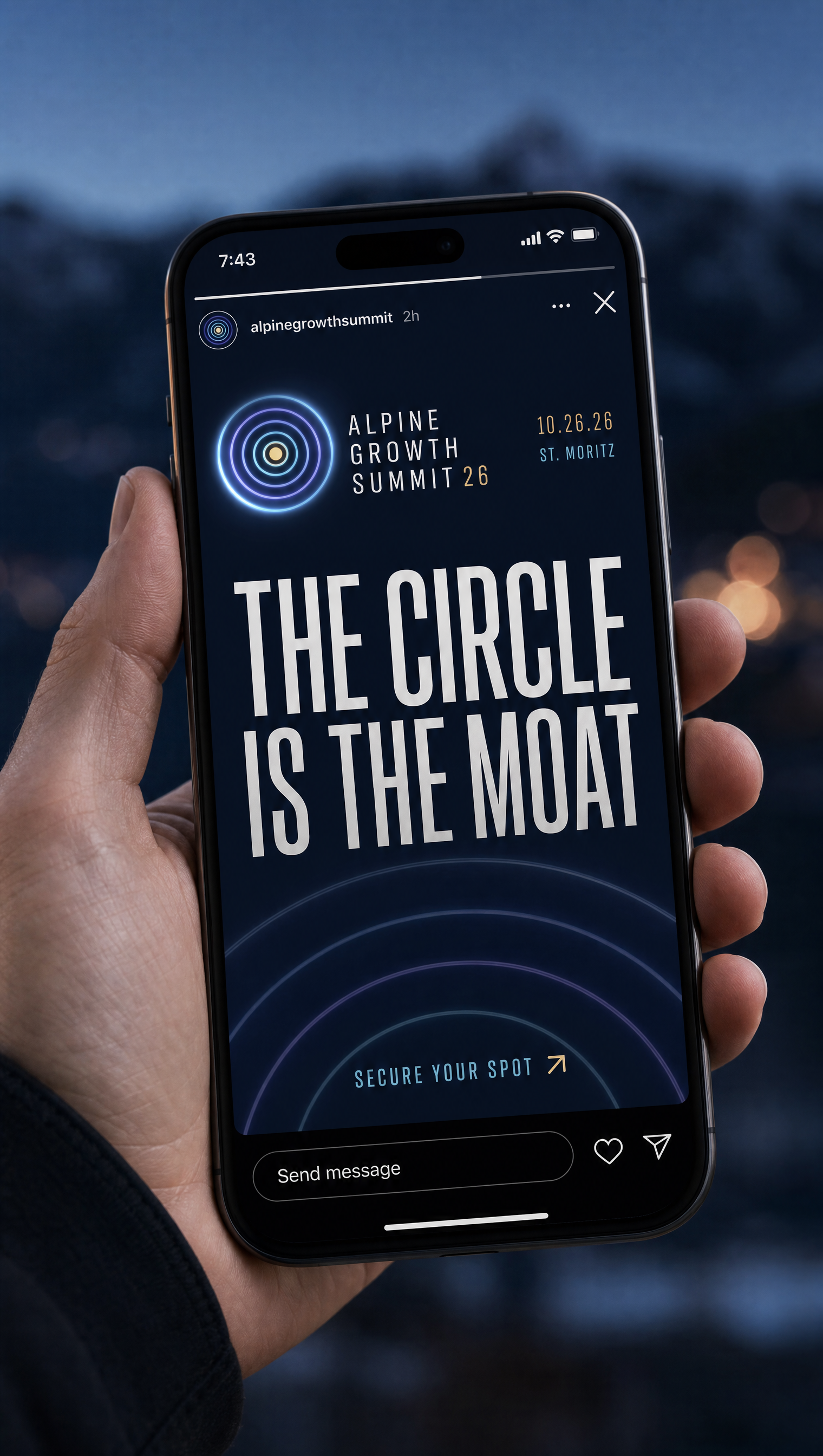 Concept 01 application — Instagram story