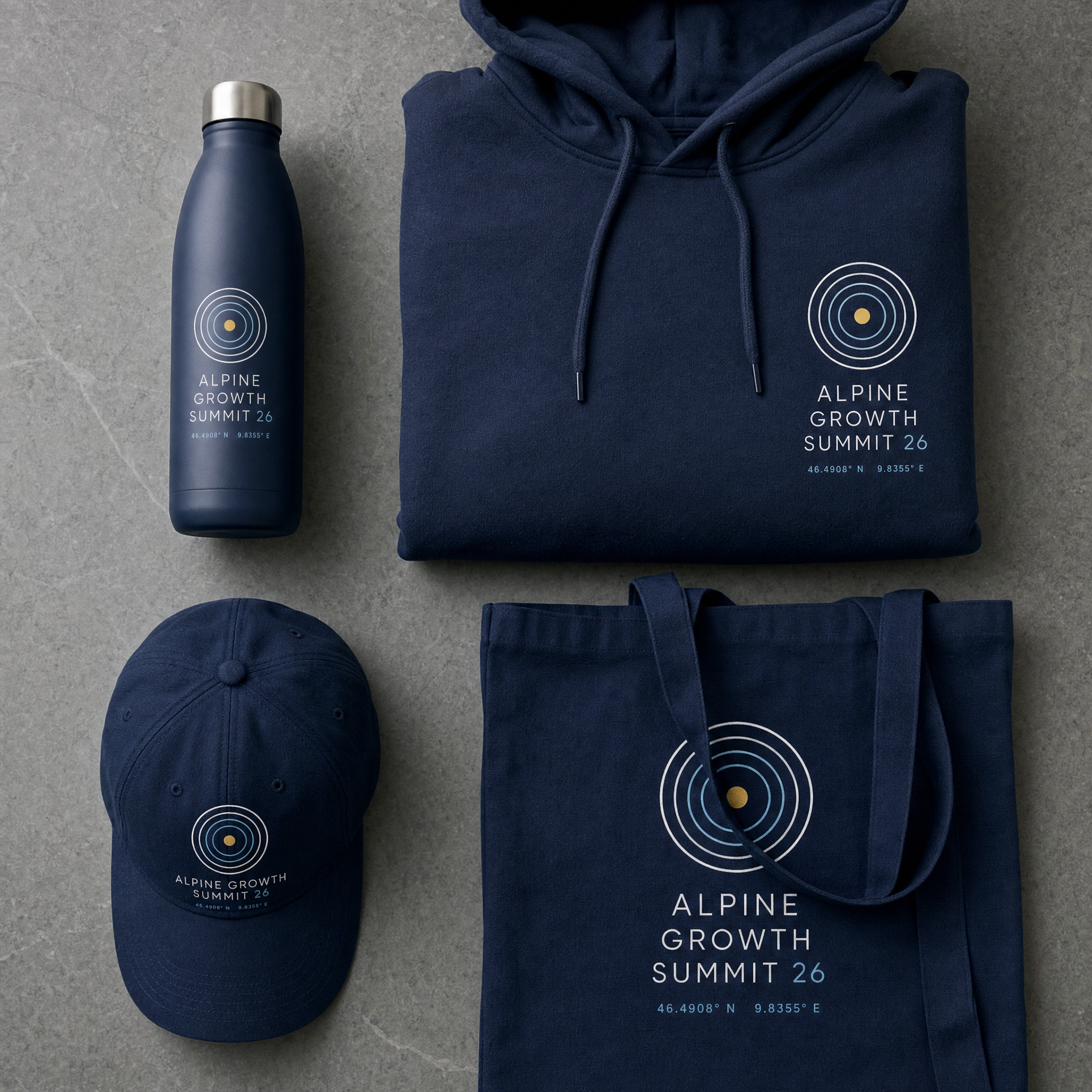 Concept 01 application — merchandise set