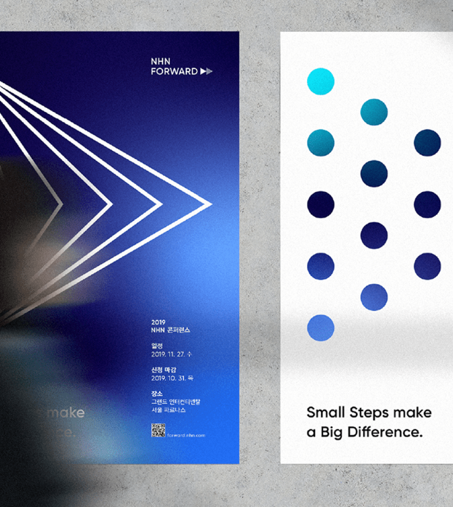 Forward arrows — small steps