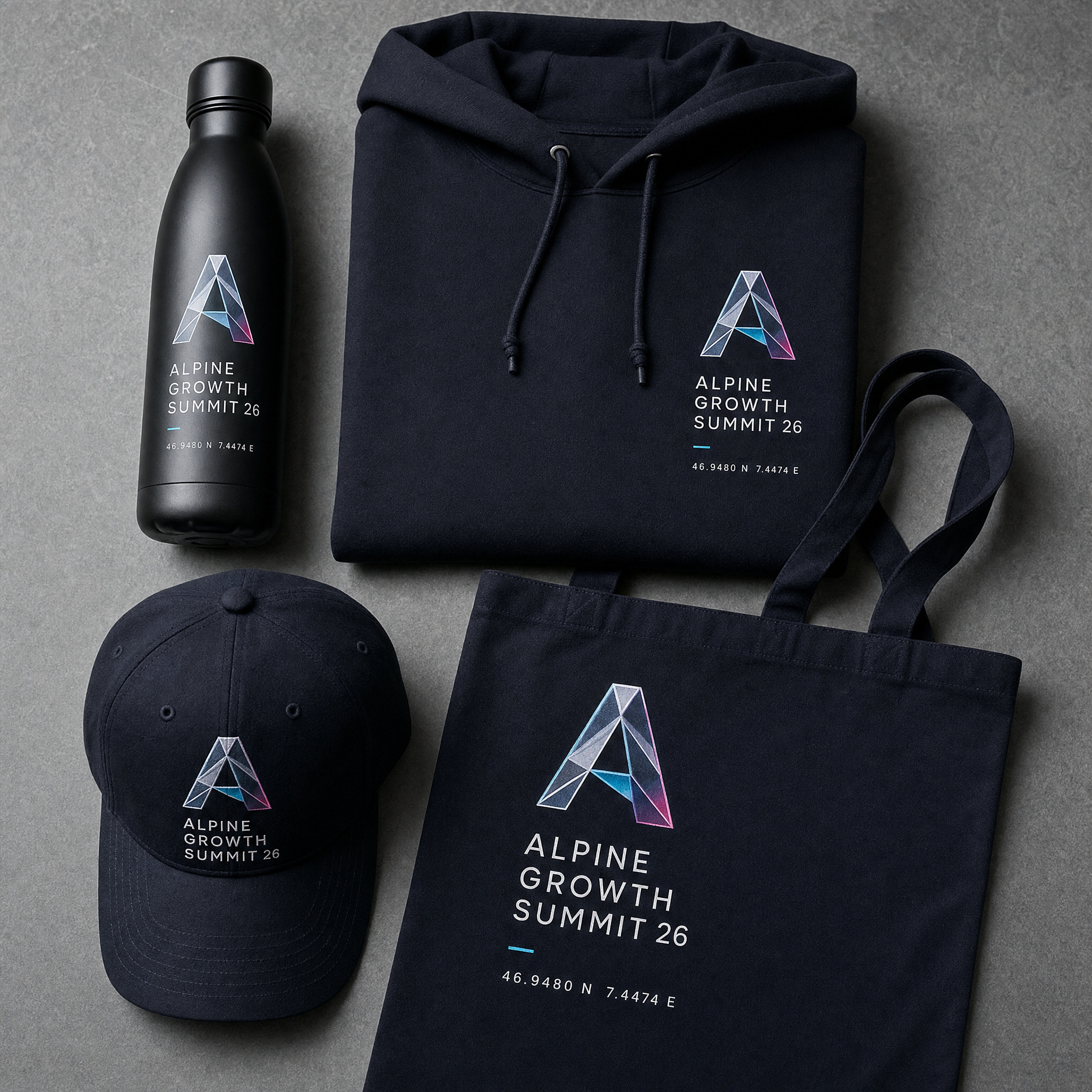 Concept 02 application — merchandise set