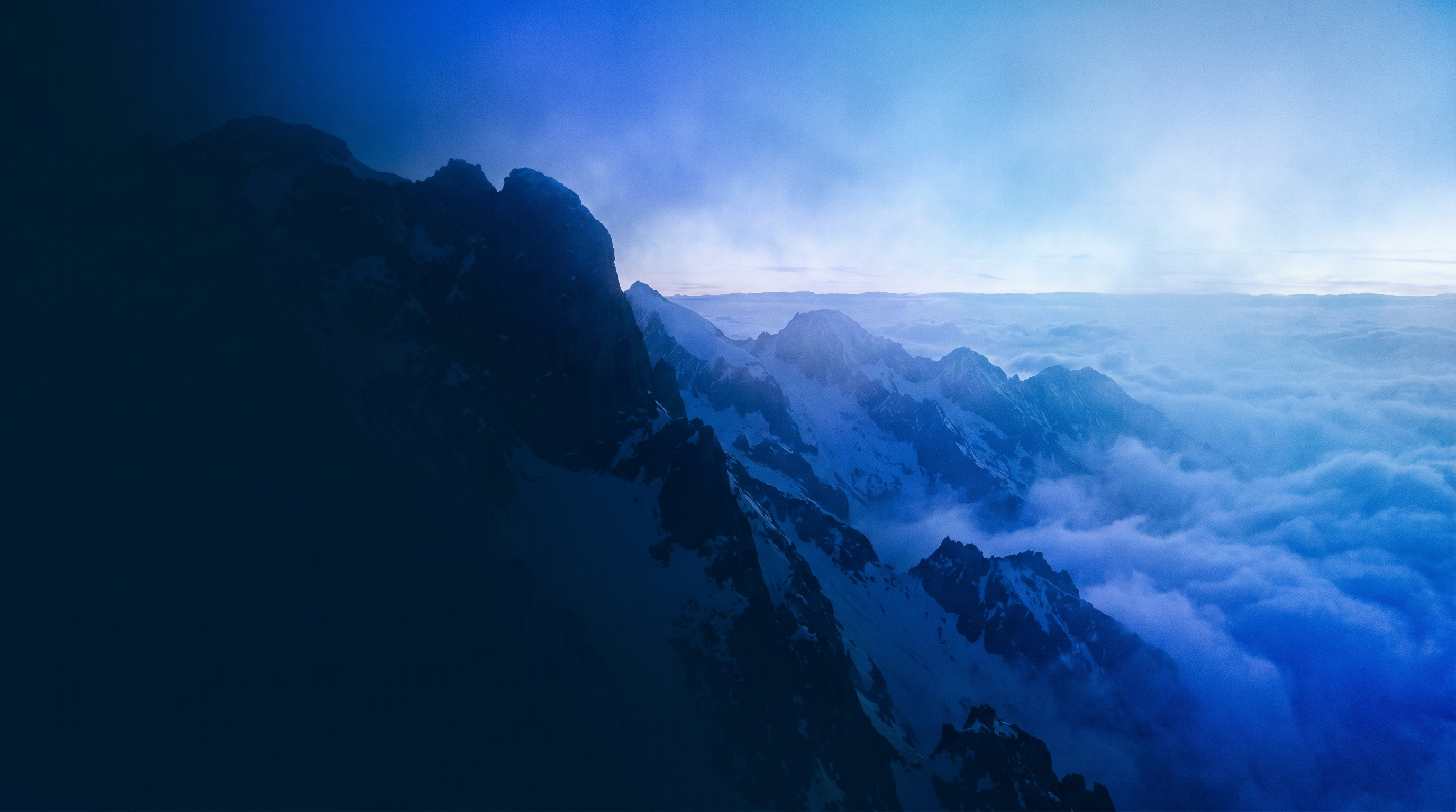 Summit at blue hour — the high ground