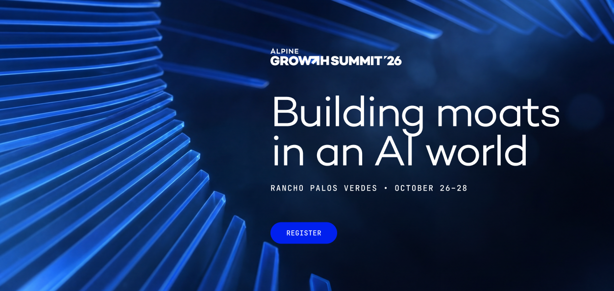 Option 01 — web hero, Building moats in an AI world